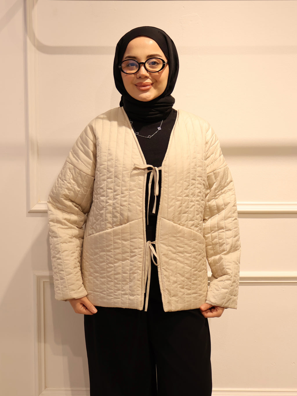 Kapitone Bağlamalı Mont