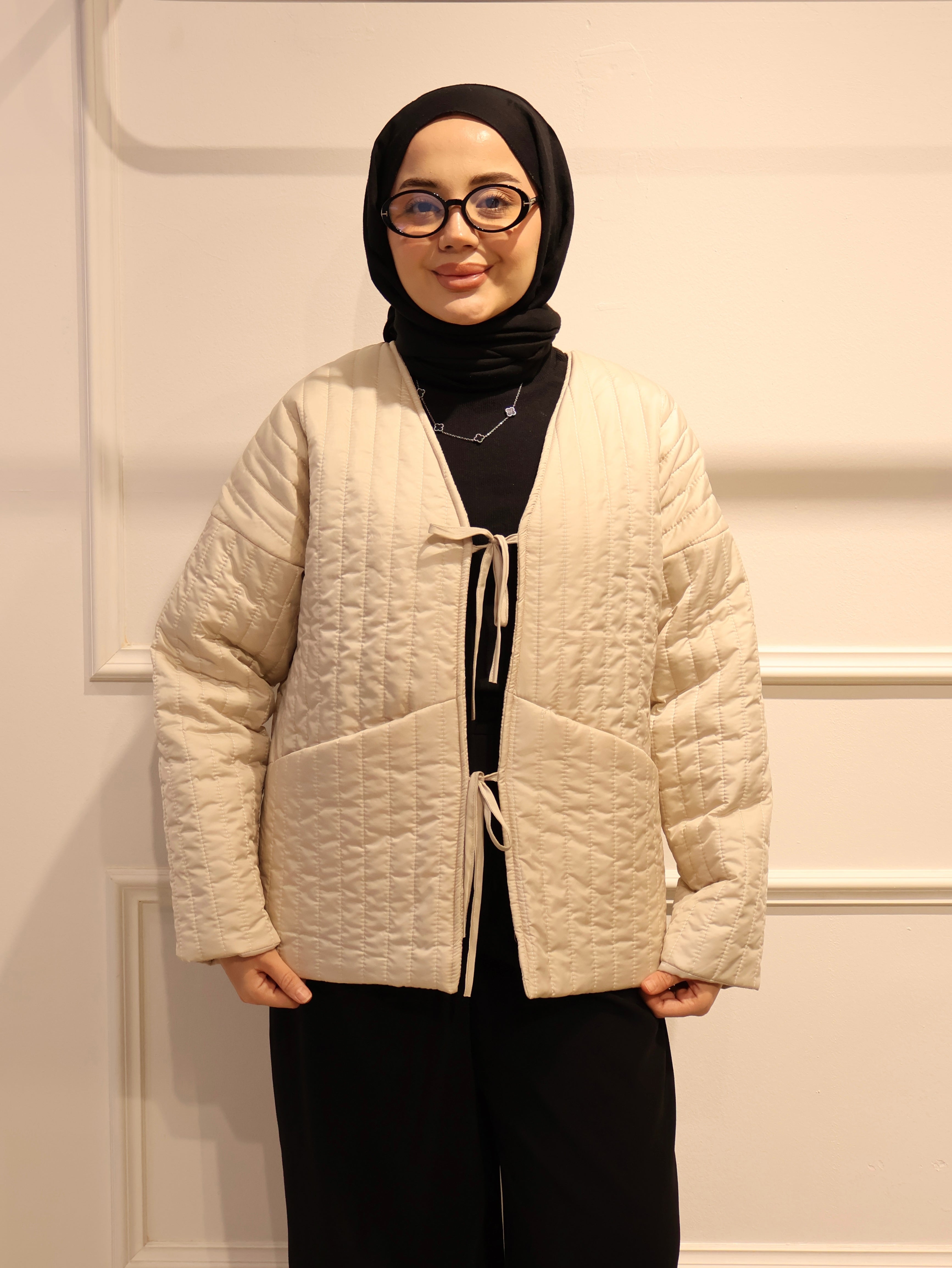 Kapitone Bağlamalı Mont