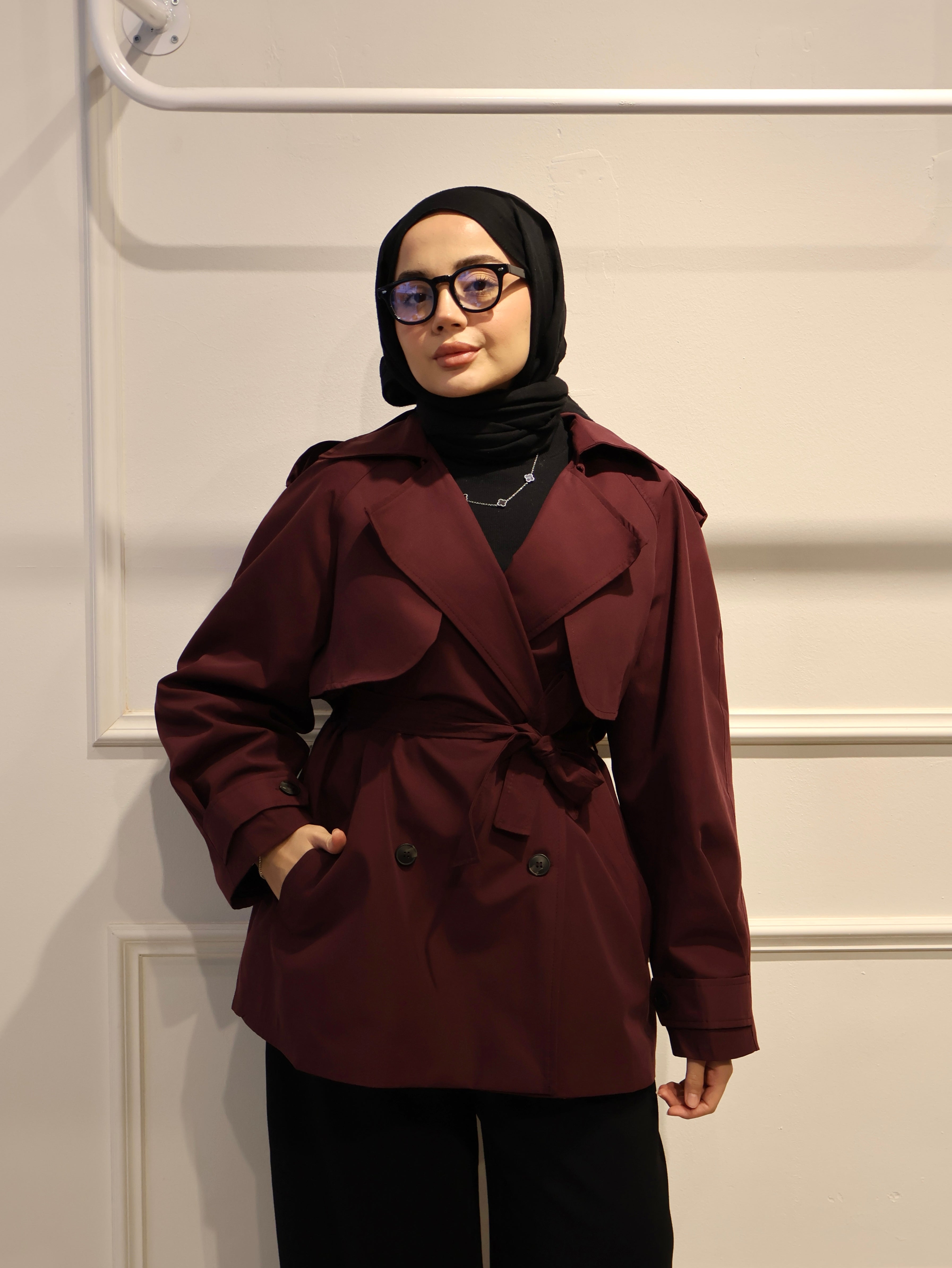 Premium Kısa Trençkot