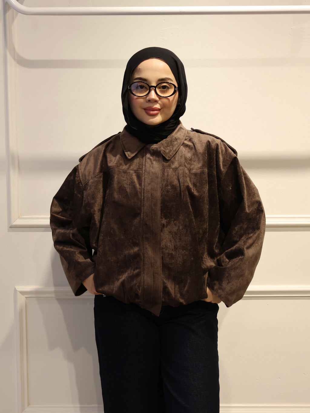 Kadife Süet Bomber Ceket