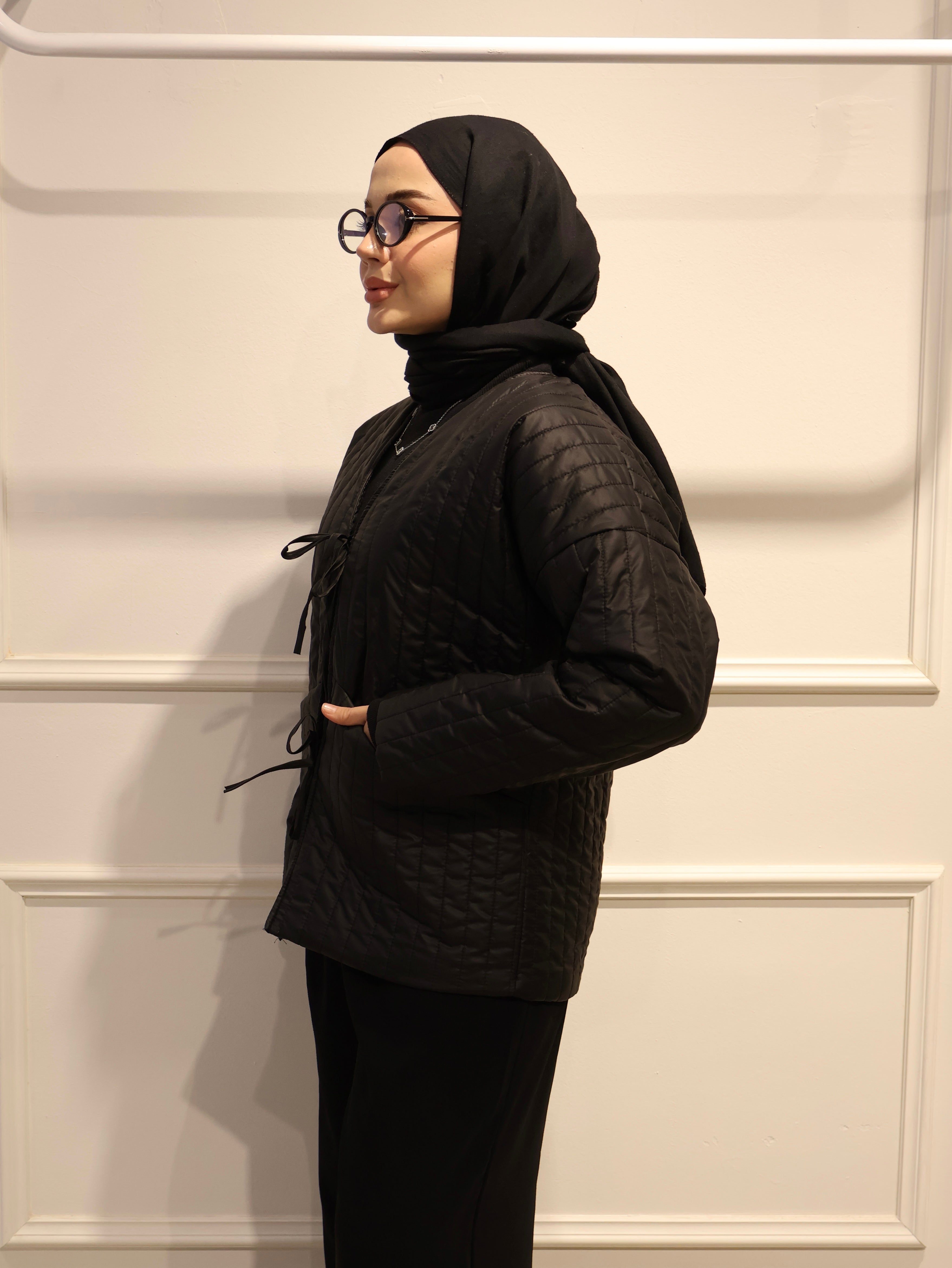 Kapitone Bağlamalı Mont