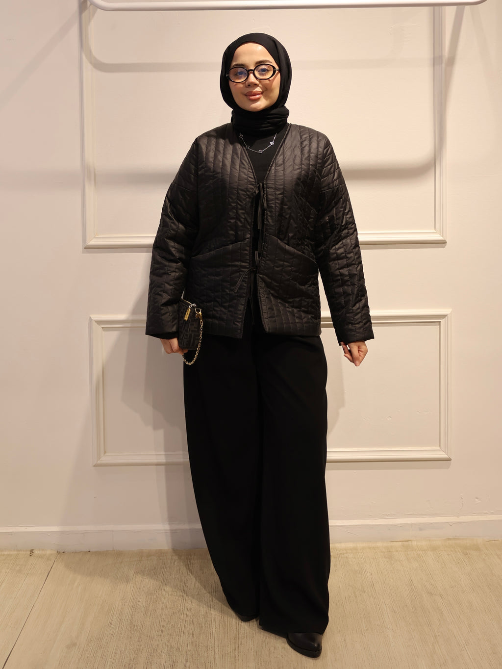 Kapitone Bağlamalı Mont