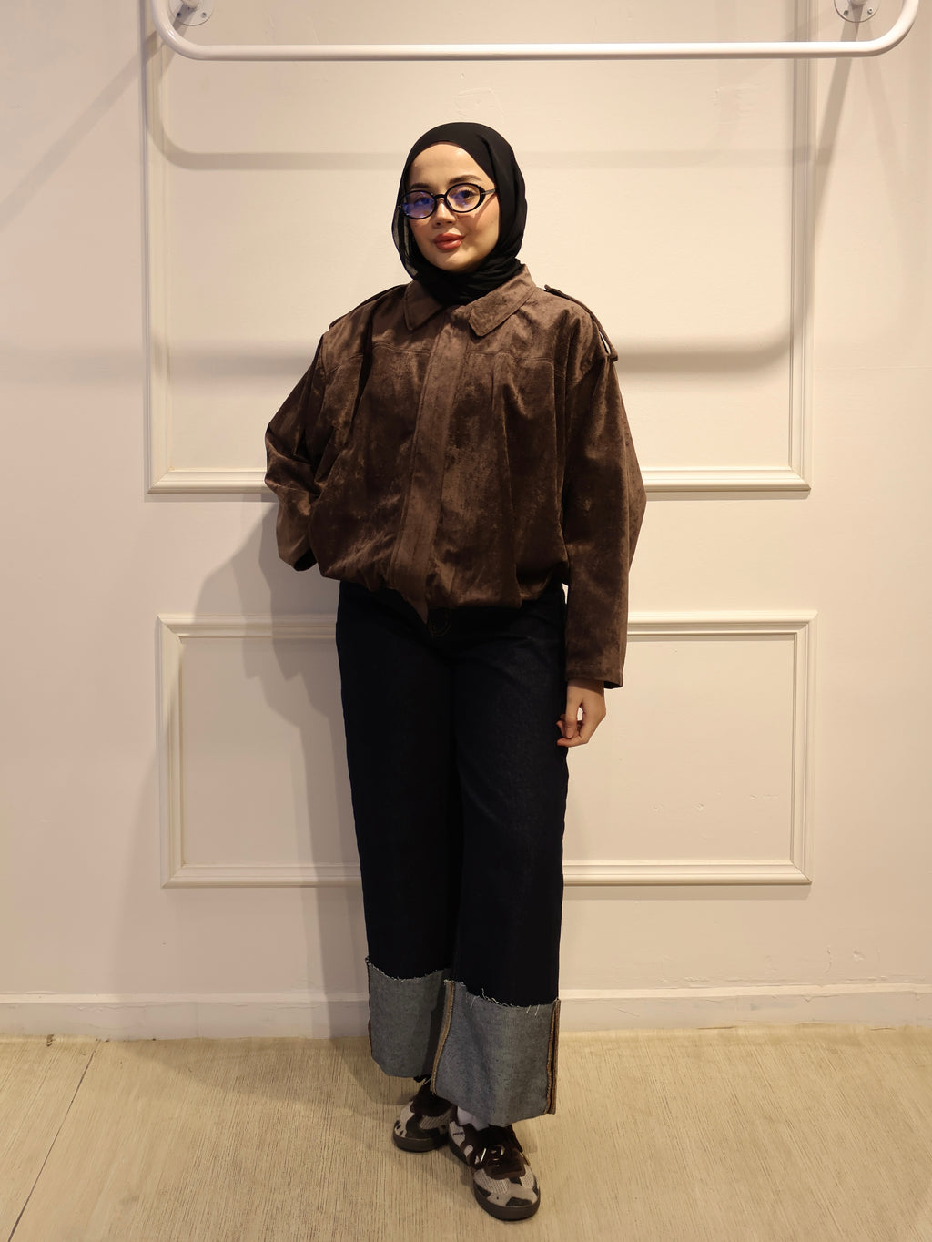 Kadife Süet Bomber Ceket