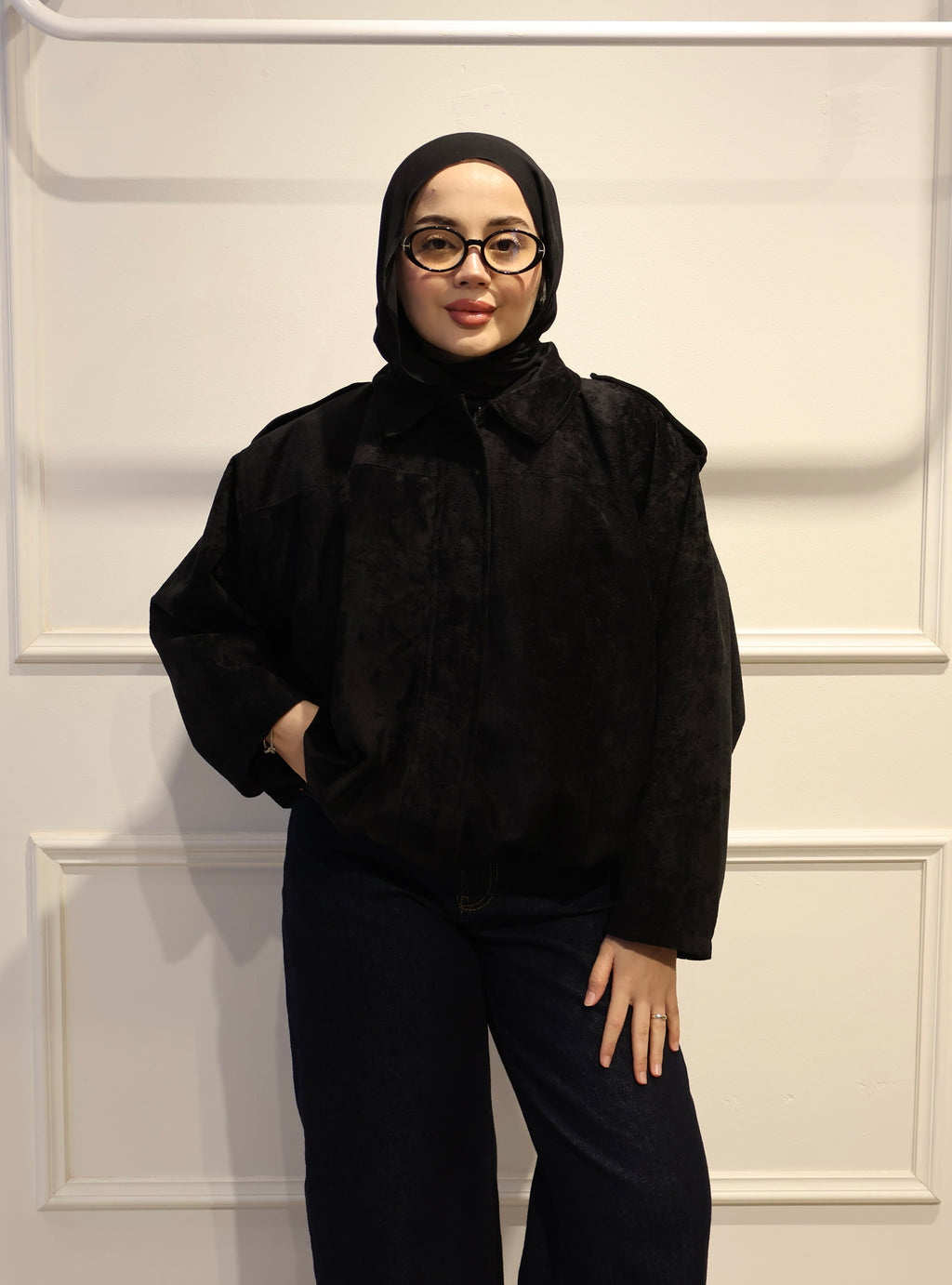 Kadife Süet Bomber Ceket