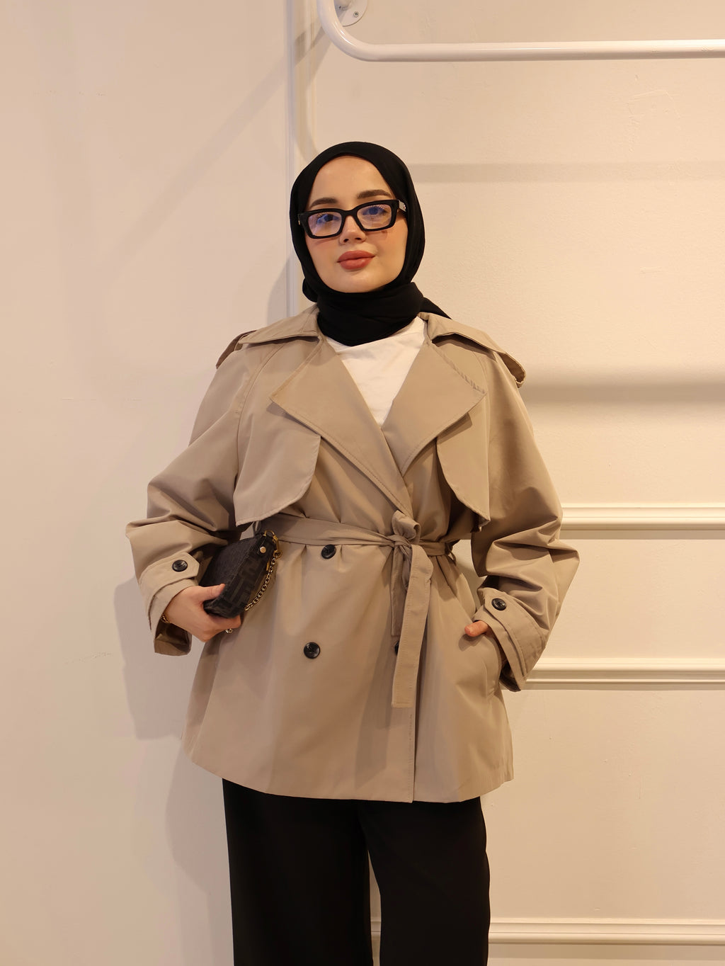 Premium Kısa Trençkot