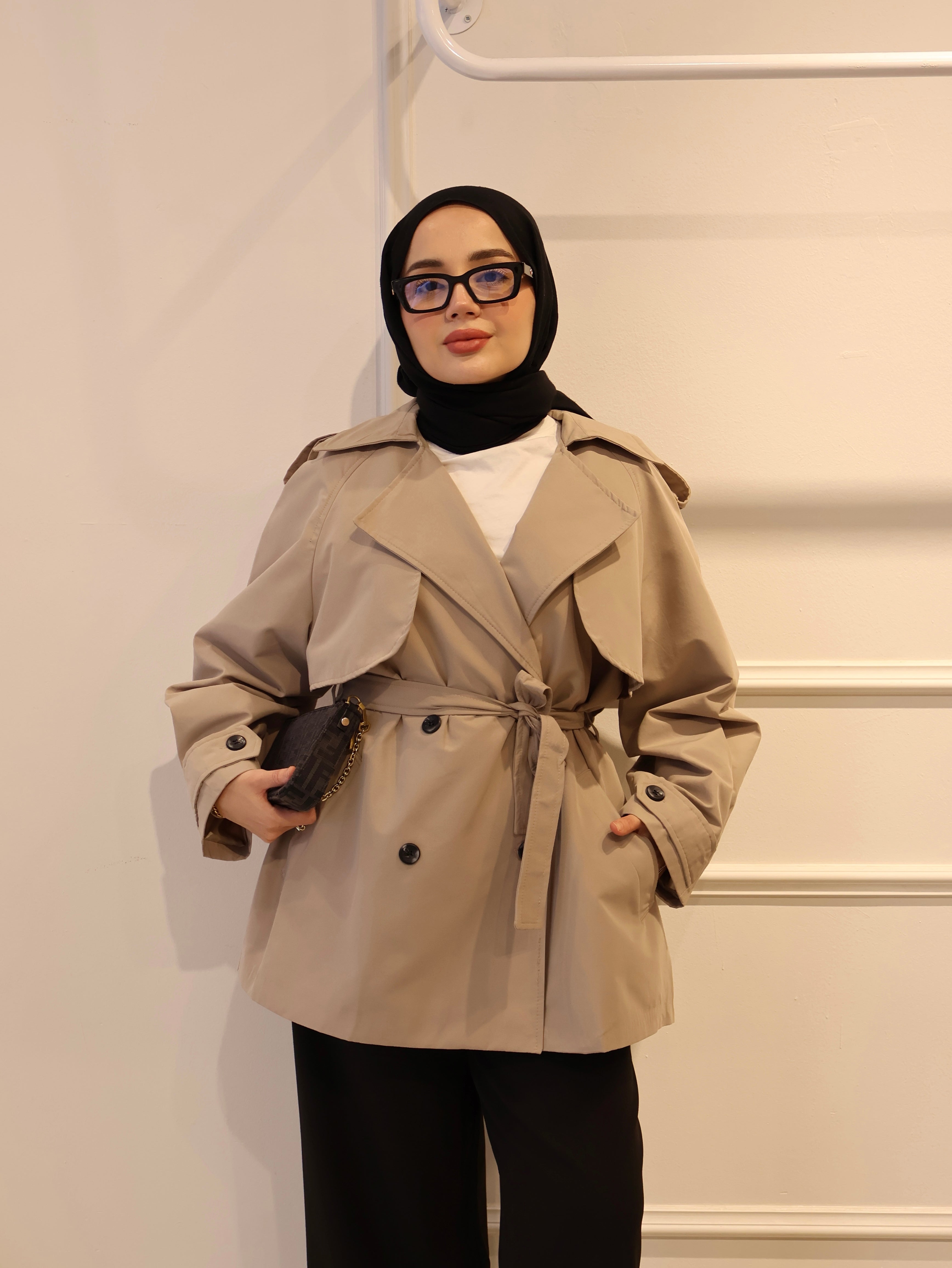 Premium Kısa Trençkot