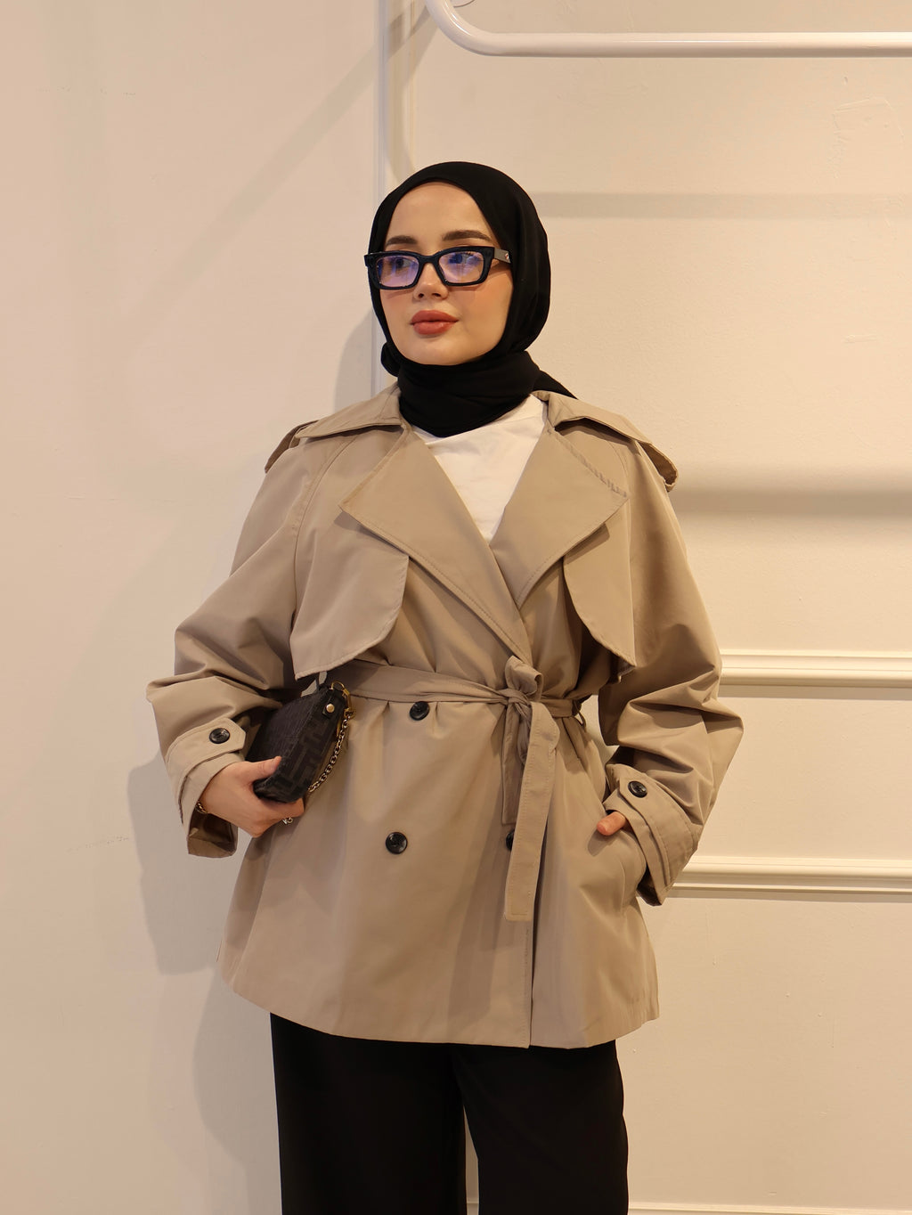 Premium Kısa Trençkot