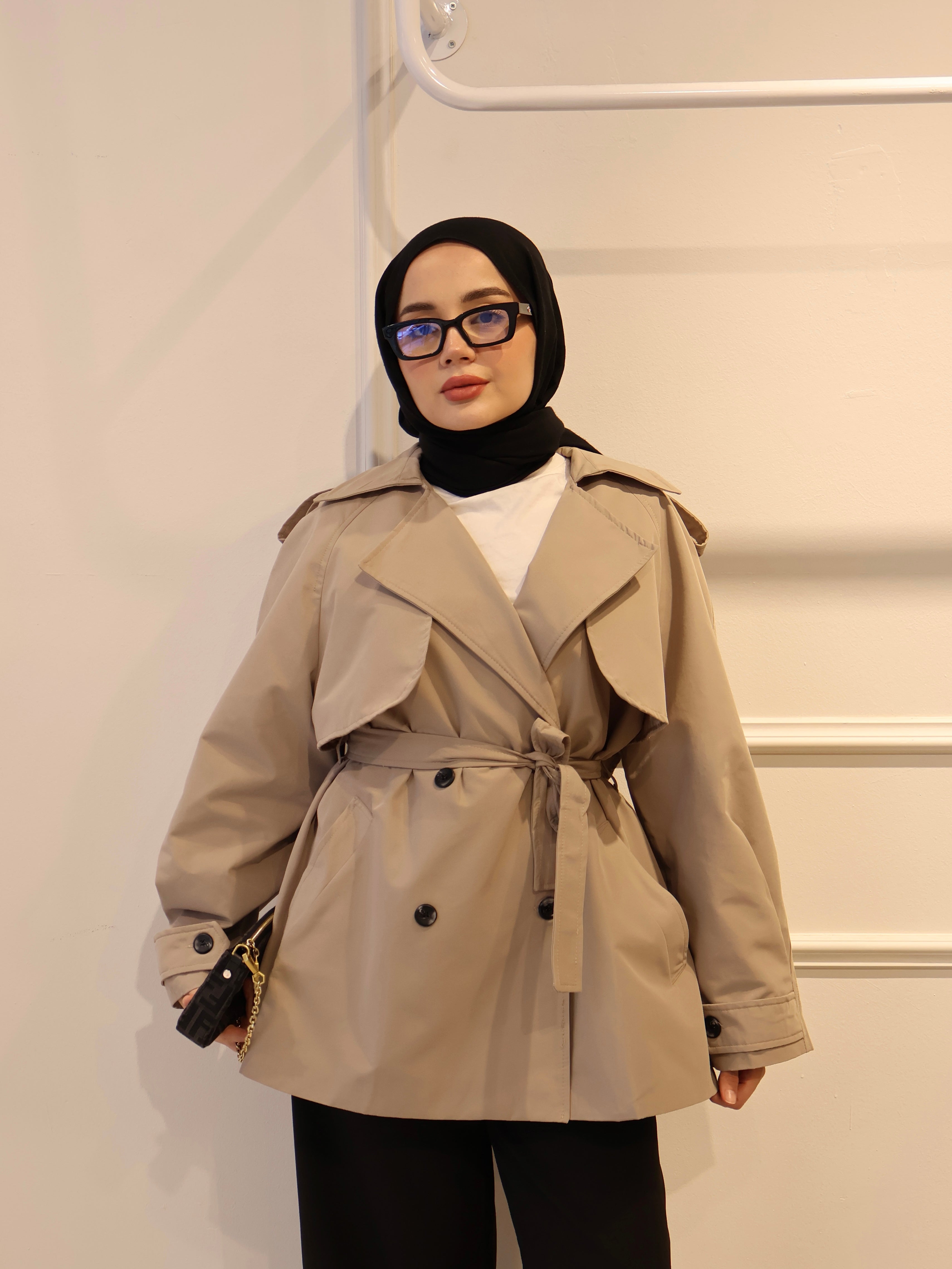 Premium Kısa Trençkot