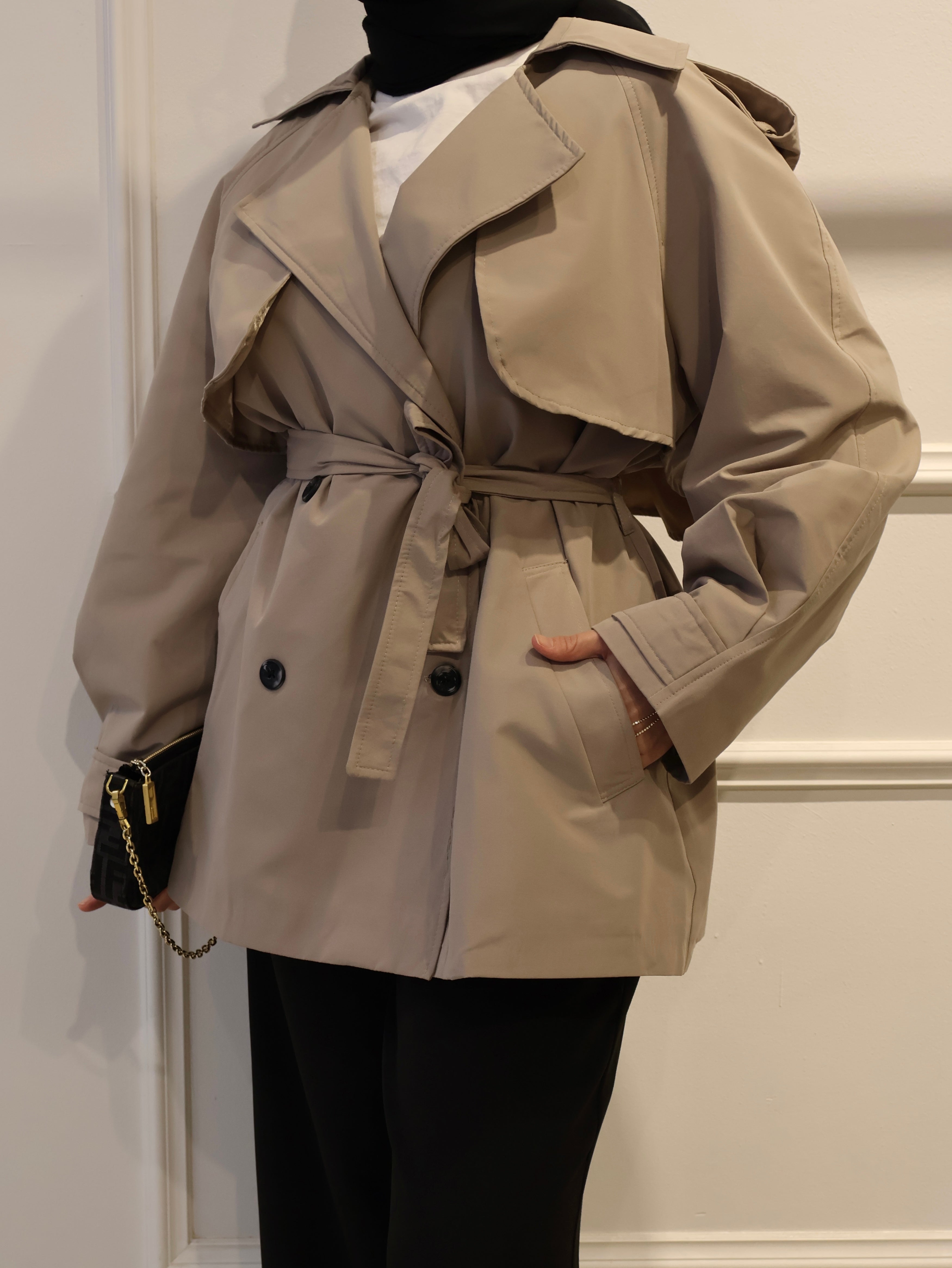 Premium Kısa Trençkot