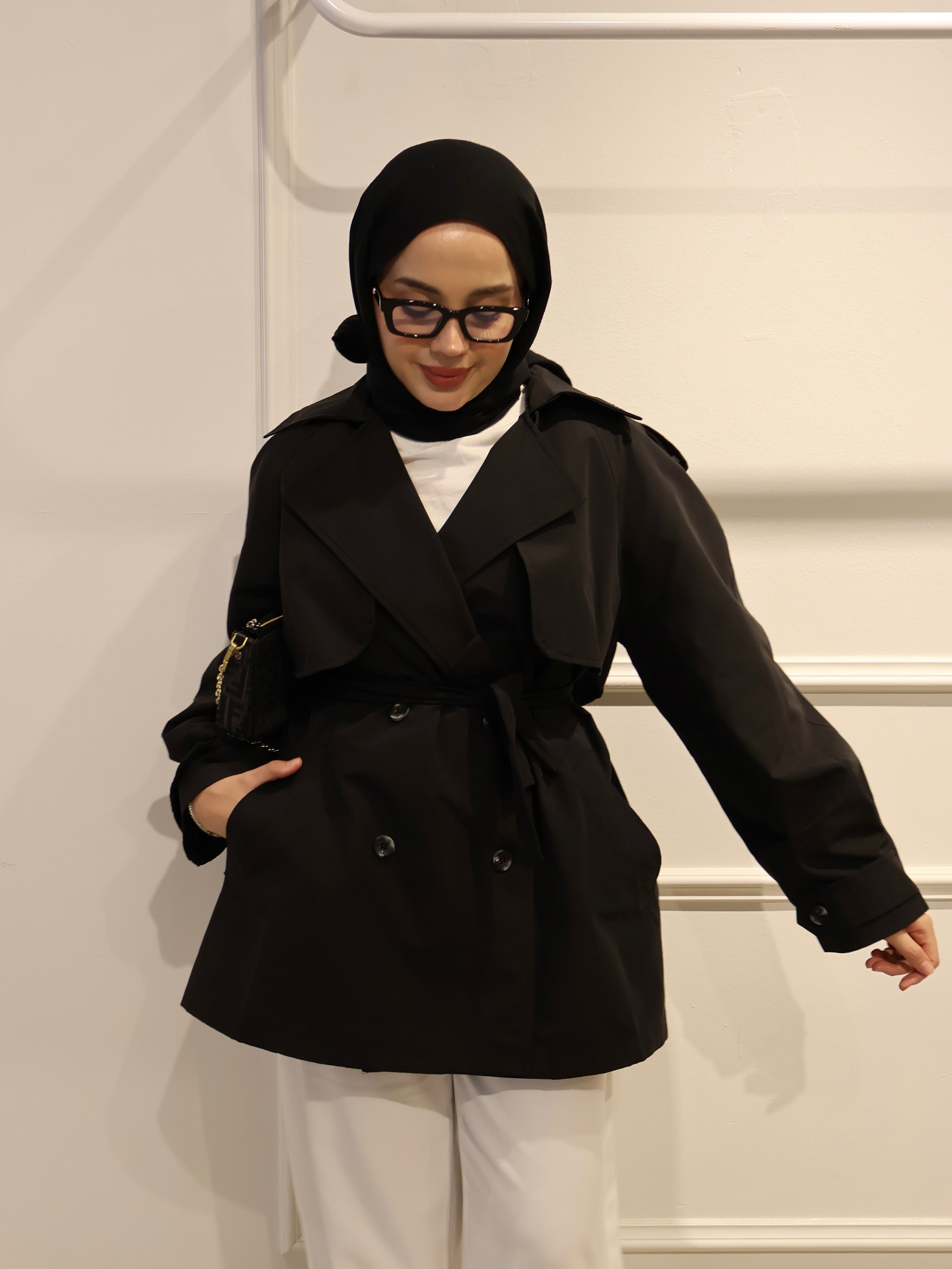 Premium Kısa Trençkot