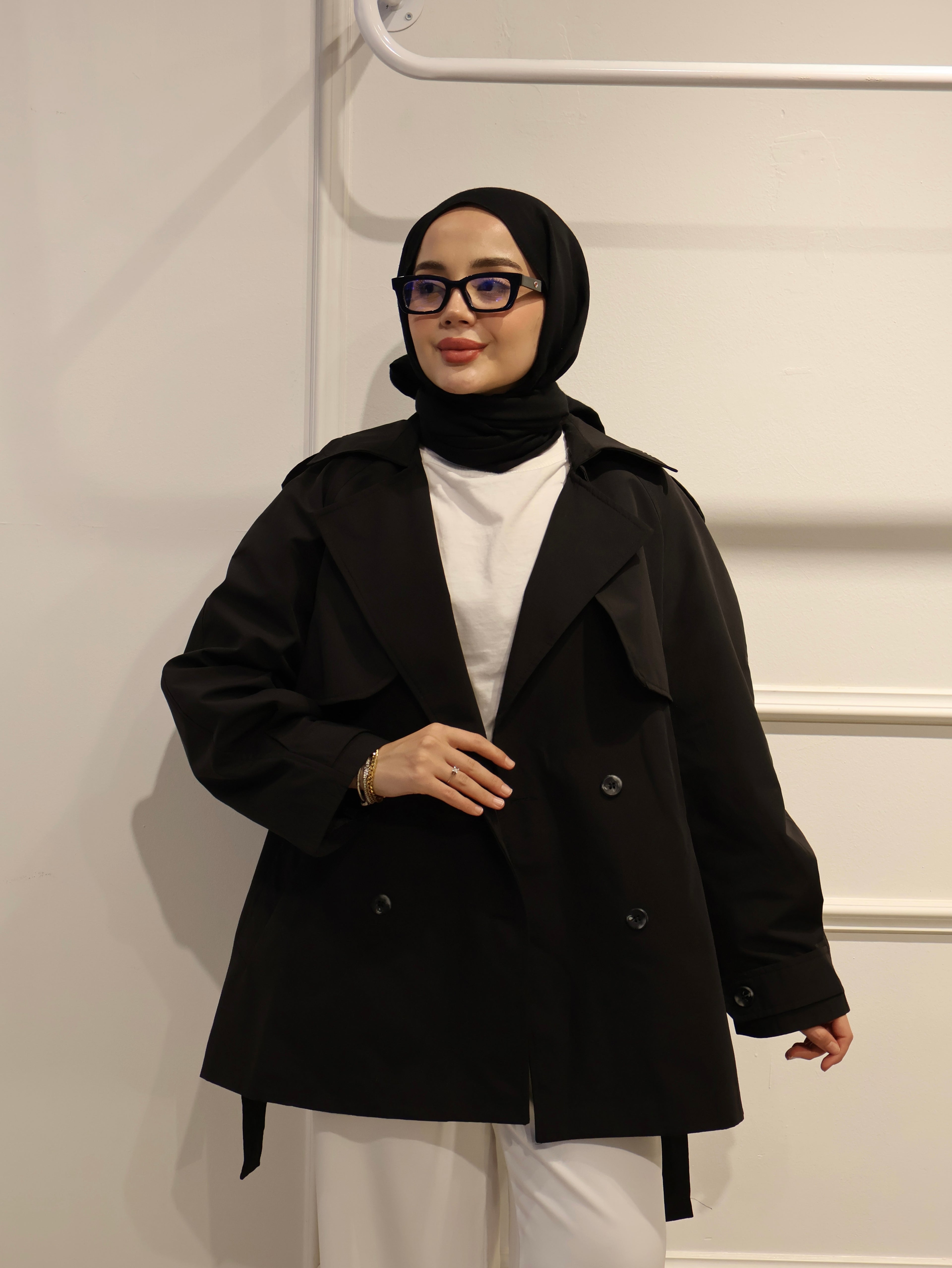 Premium Kısa Trençkot